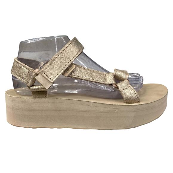 Teva Women's Midform Arivaca Beige Platform Strappy Sandal Size US 10 - Picture 1 of 10